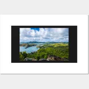 View of English Harbor from Shirley Heights Posters and Art